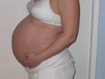 obrázek 35. týden těhotenství - bok