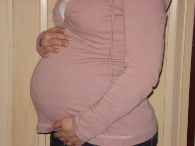 obrázek 39. týden těhotenství - bok
