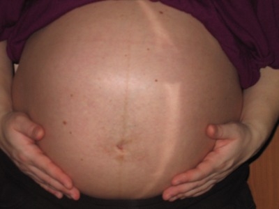 obrázek 40. týden těhotenství - profil